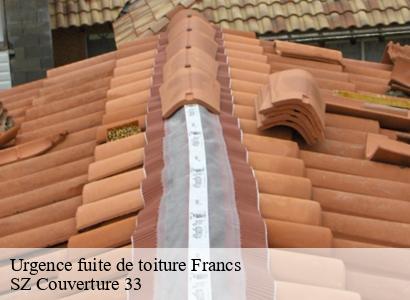 Urgence fuite de toiture